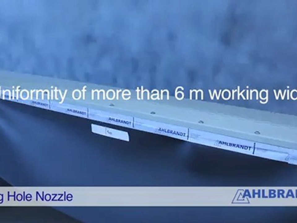 Séchage air chaud: Buse grande laize