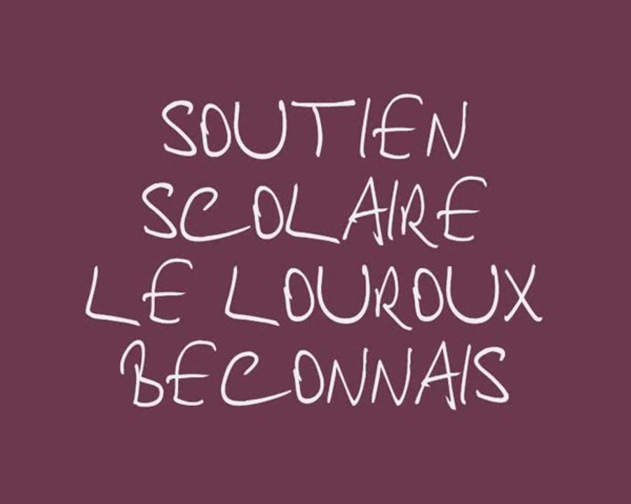 Le Louroux Béconnais soutien scolaire approfondi cours particuliers service à domicile