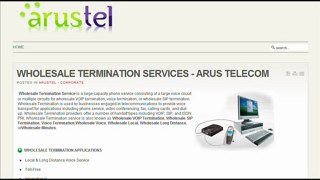 WHOLESALE TERMINATION SERVICES - ARUS TELECOM