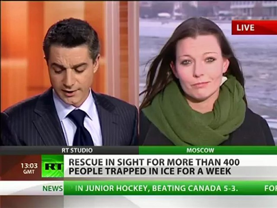 Prisoners of Ice: Rescue in sight for Russian sailors trapped on ships