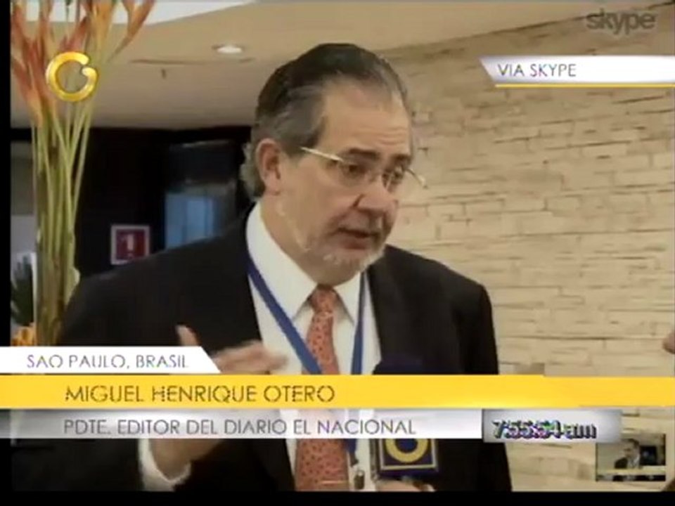 Miguel Henrique Otero asegura que hay un clima de violencia generalizado contra la prensa en el continente
