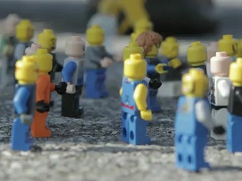 Saut de Felix Baumgartner version LEGO