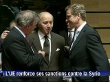 L'UE adopte de nouvelles sanctions contre la Syrie