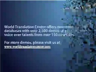 Palestinian Arabic Translation Voice Over Examples