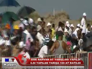SİDE RAHVAN AT YARIŞLARININ 6. SI YAPILDI