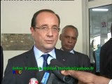 François Hollande a inauguré la médiathèque Floribert Chebeya à Kinshasa infos Yannick NGILA Journaliste international