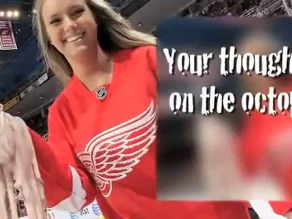 Miss Michigan visits Detroit Red Wings Fans
