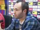 Andrés Iniesta en la Ciutat Esportiva del Barça