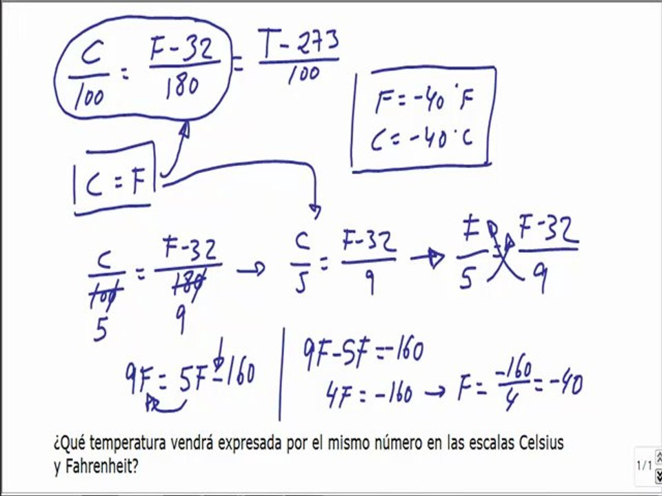 Primer principio de la termodinamica ejercicio 4 escalas de temperatura