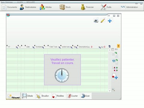 Documents - Optimizze: Onglet modèles - ERP - v16