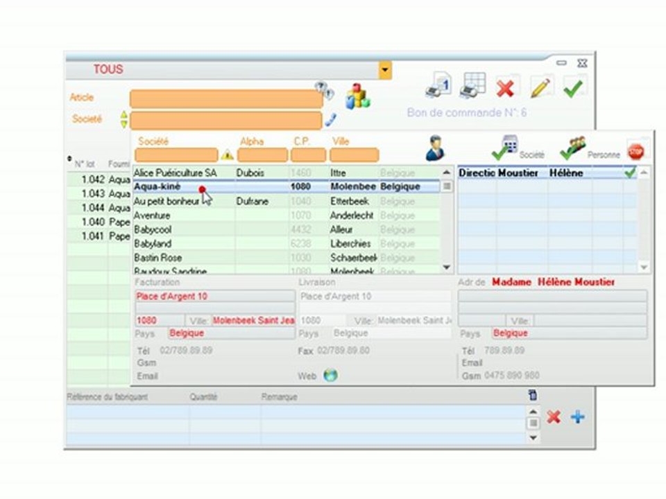 Stocks - Optimizze: Filtrer la liste des lots à réceptionner sur un fournisseur - ERP - v16