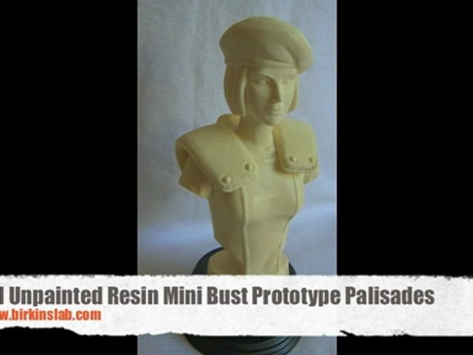 Jill Unpainted Resin Mini Bust Prototype Palisades