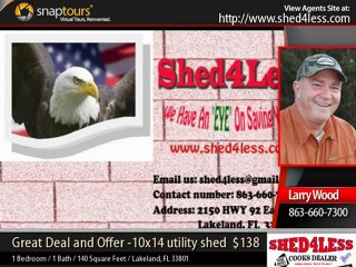 shed4less -  Get  yours today "10x14 Utility Shed"