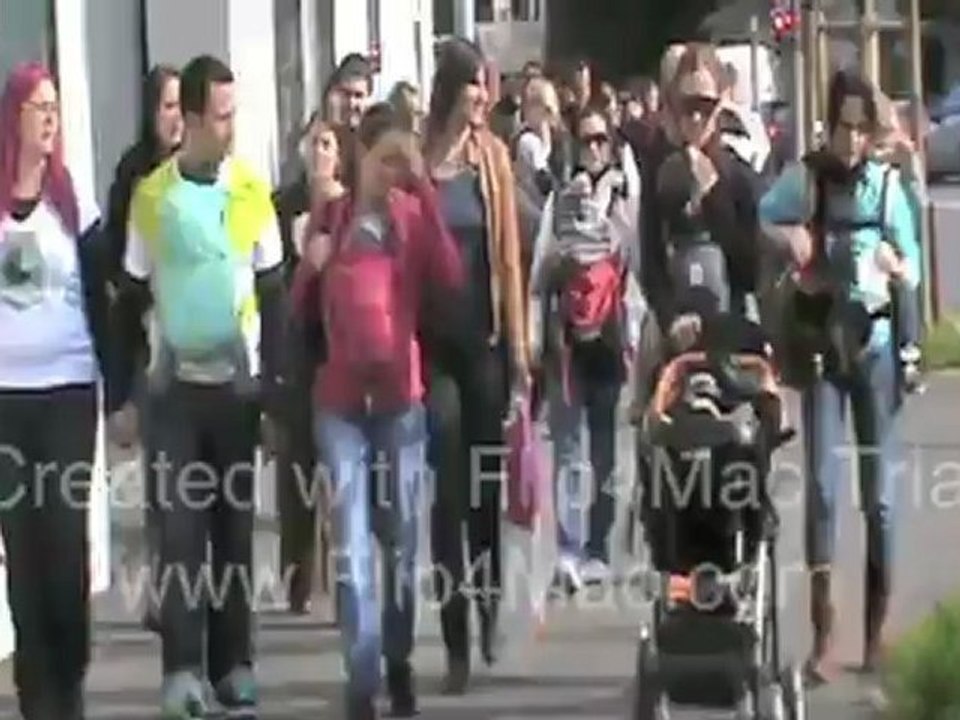 FlashMob bébés portés, Lausanne, 13.10.12