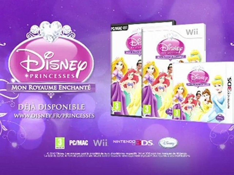 Disney Princesses : Mon Royaume Enchanté - Disponible le 18 octobre 2012 sur Nintendo 3DS Wii et PC