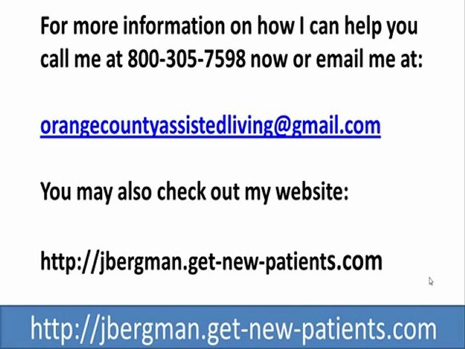 Orange County Assisted Living | Get New Clients