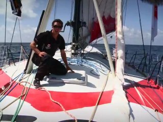 Episode 7 : les voiles, Tanguy de Lamotte sur initiatives-coeur - Vendée Globe 2012-2013
