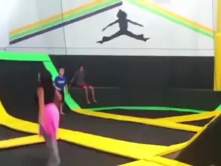 Trampoline park fun