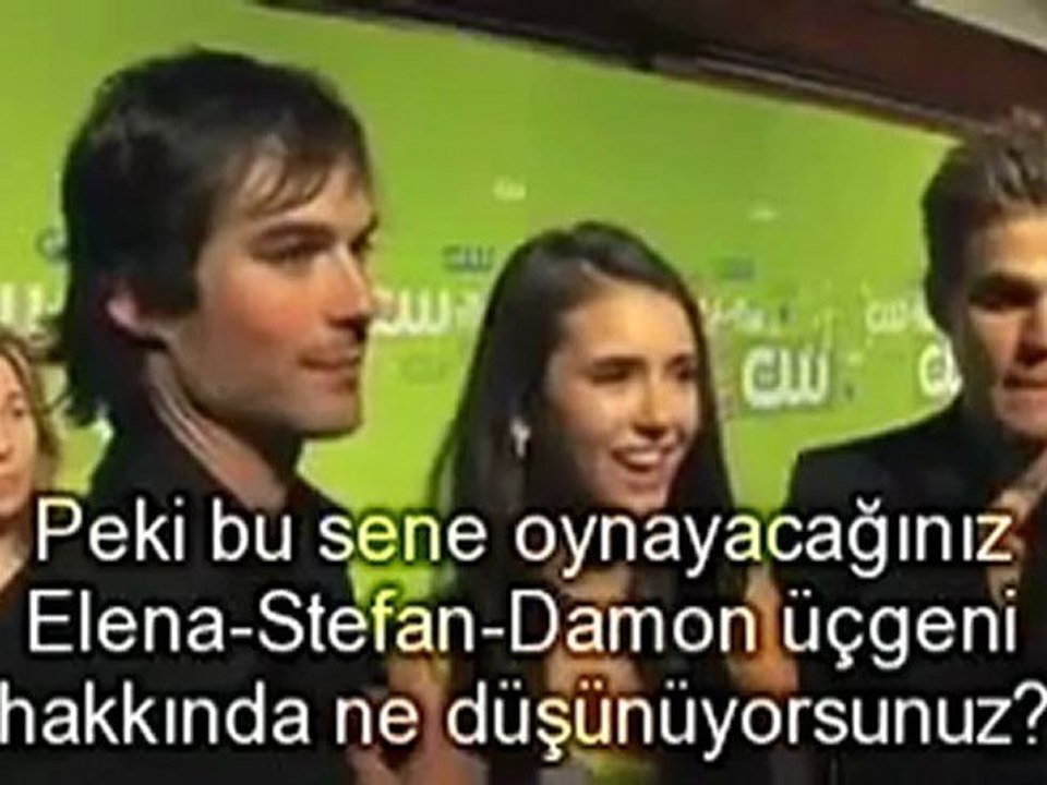 Nina Dobrev, Ian Somerhalder, and Paul Wesley