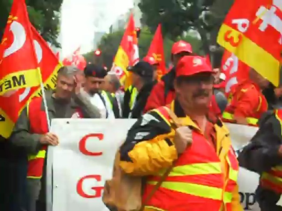 Manif CGT à Paris le 09 octobre 2012