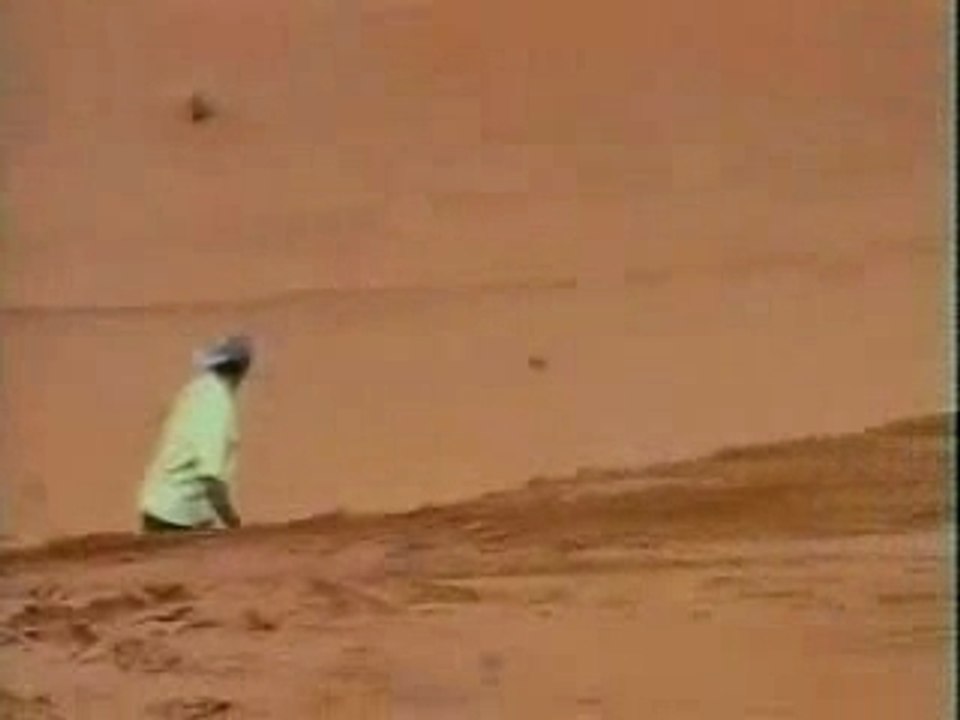 en roulant dans les dunes...