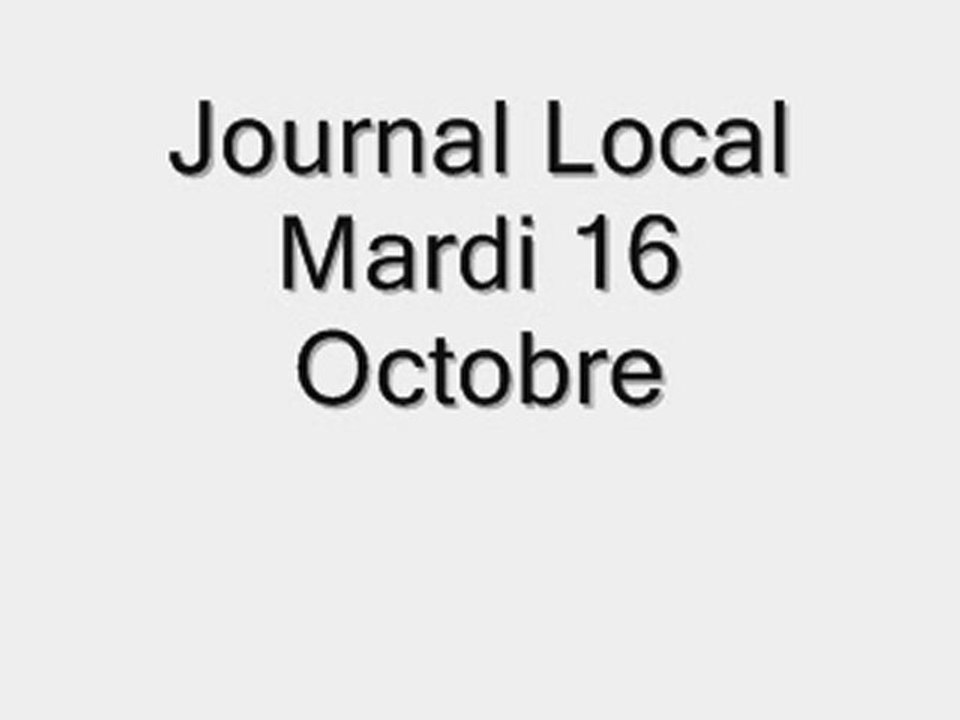 mardi 16 octobre