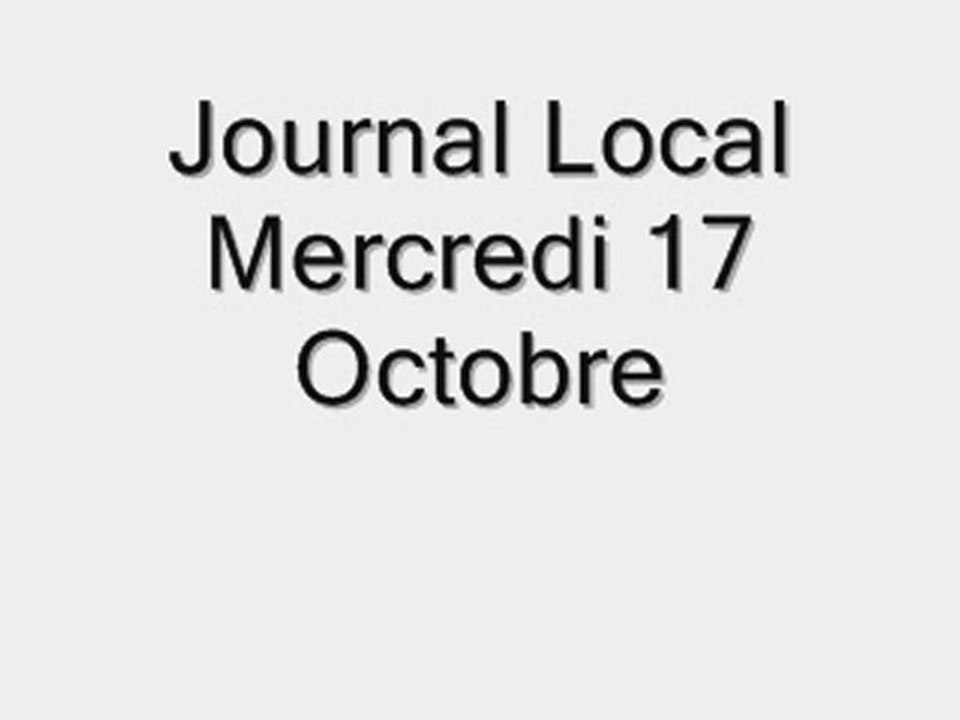mercredi 17 octobre