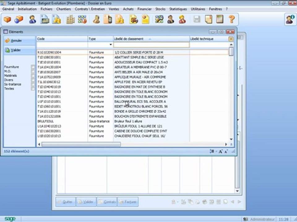 Sage Batigest – Gestion des contrats et des interventions