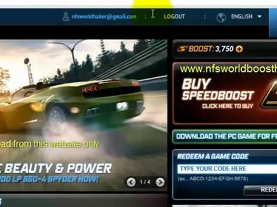 NFS World Hack Collection 2012 Download (Cheat, Trainer, Money, Boost)