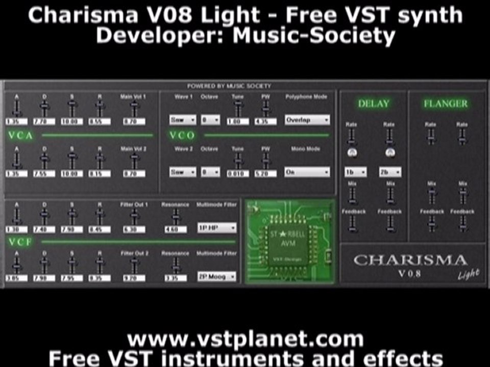 Charisma V08 Light - Free VST synth
