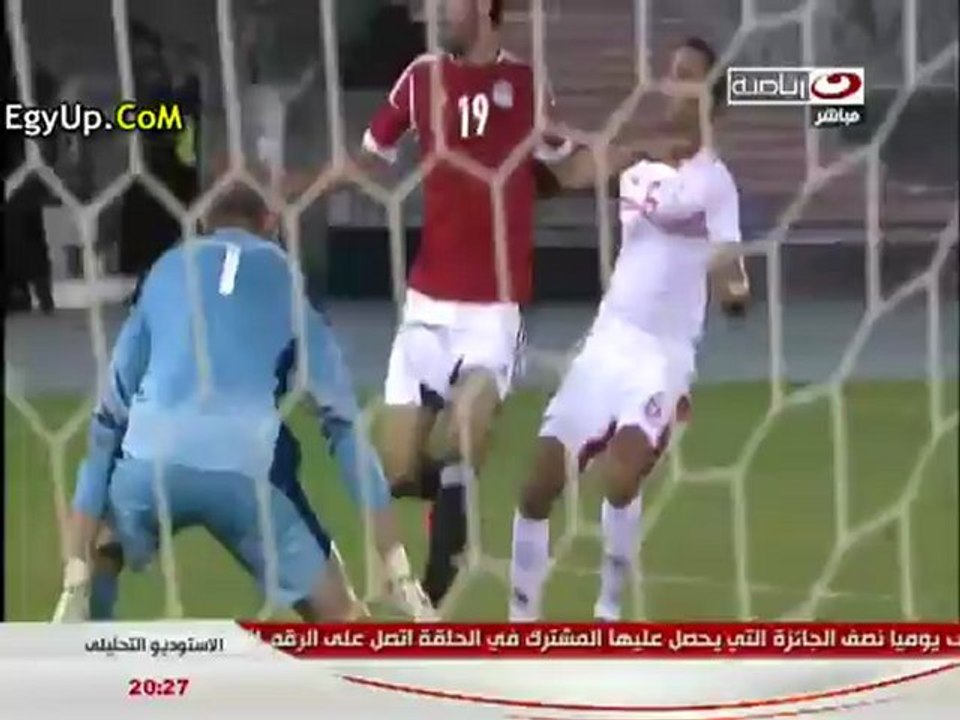 ملخص مباراة مصر وتونس 16/10/2012