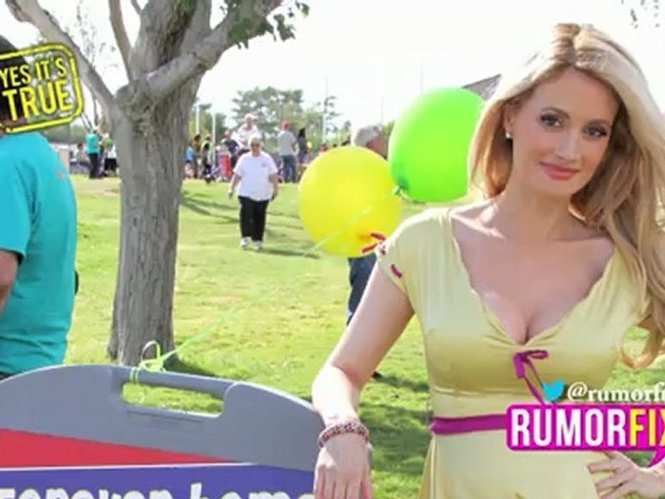 Holly Madison Proudly Shows Off Her Belly Bump
