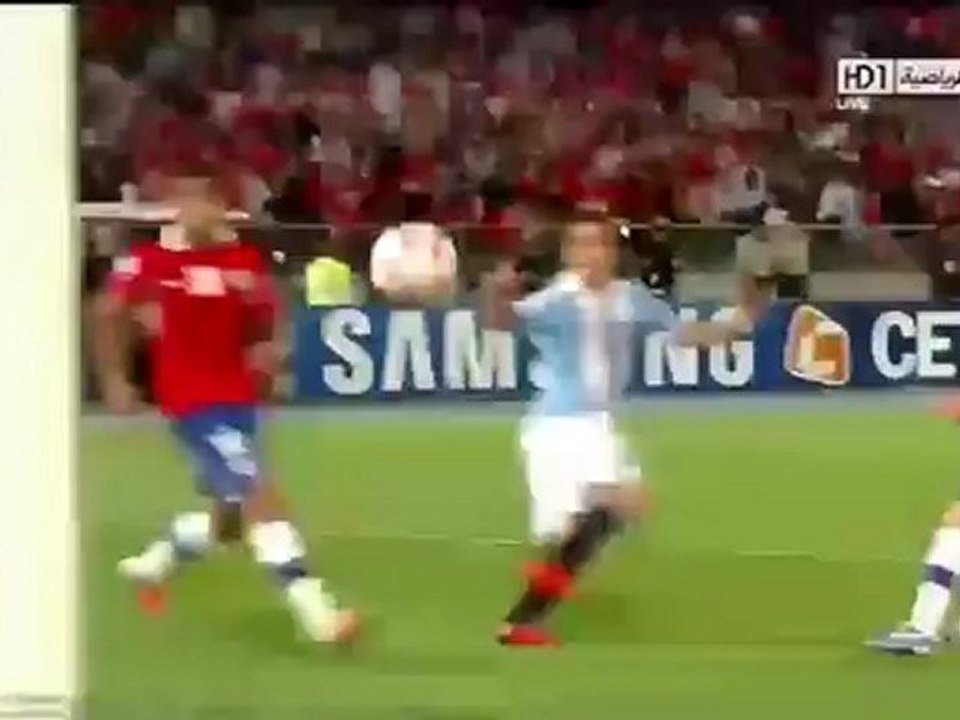 Chile 1 - 2 Argentina Highlights [WCQ 2014 10/16/2012]