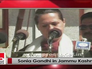 Sonia Gandhi: Congress committed for more development in Kashmir