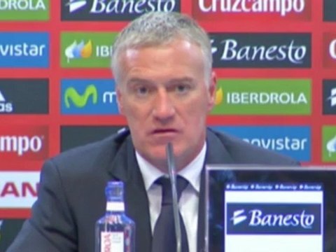 La satisfaction de Deschamps après le nul des Bleus en Espagne !