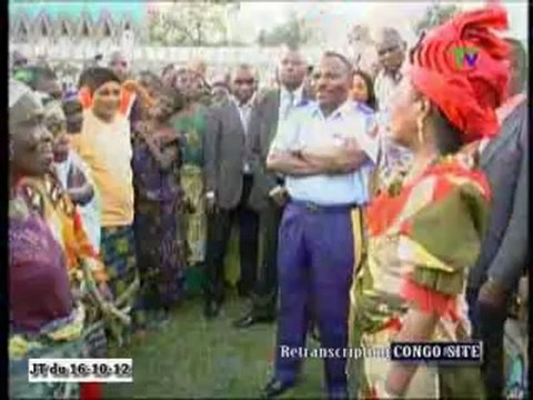Antoinette Sassou N'Guesso visite les centres d'hébergement des sinistrés du 4 mars
