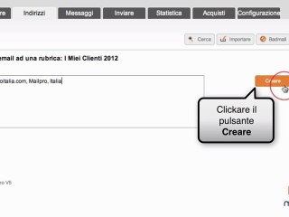 Aggiunta di un Indirizzo Email - Formazione Mailpro V5
