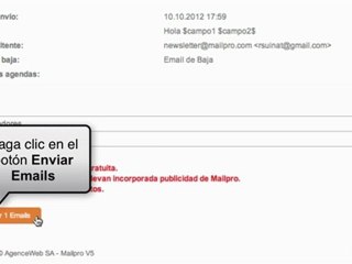 Enviar una Newsletter - Formación Mailpro V5
