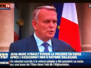 Assassinats en Corse : L'intervention du Premier Ministre.