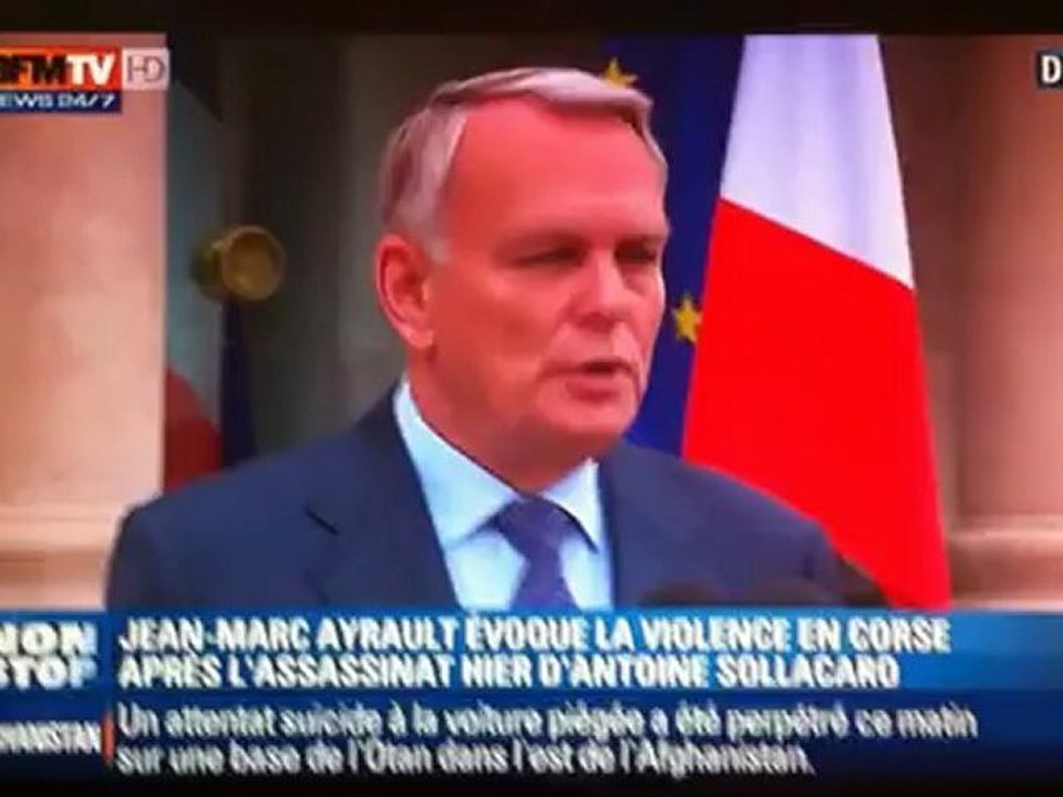Assassinats en Corse : L'intervention du Premier Ministre.