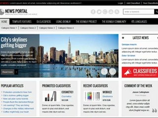 Joomla 2.5 template: JM-News-Portal