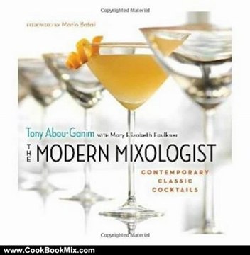 Cooking Book Review: The Modern Mixologist: Contemporary Classic Cocktails by Tony Abou-Ganim, Mario Batali, Mary Elizabeth Faulkner