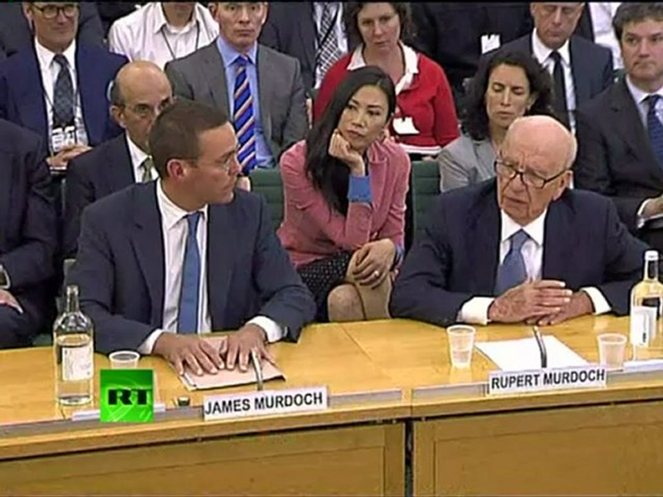 Video of Rupert & James Murdoch grilled over hacking scandal