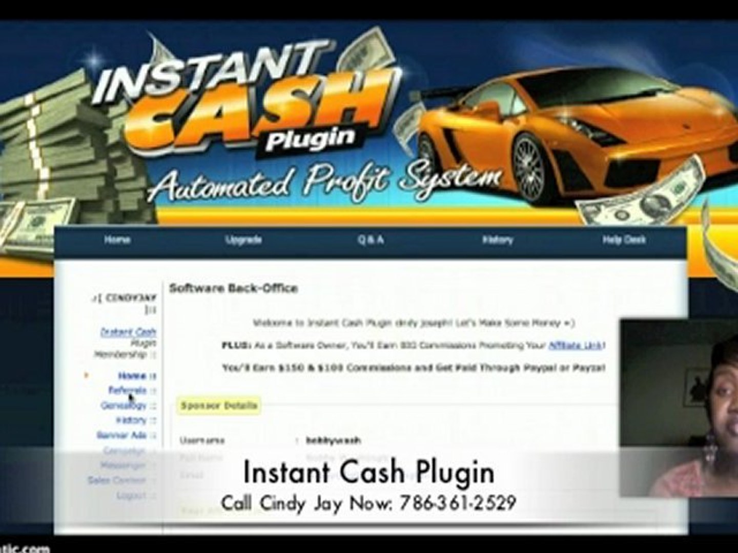 instant cash plugin- how it works