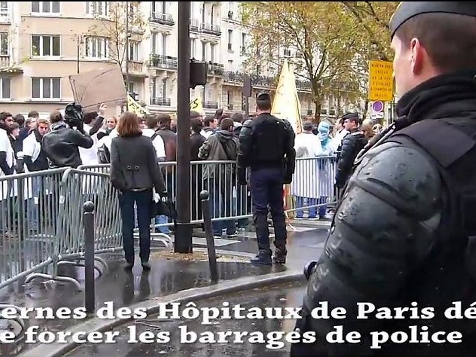 Manifestation des internes des hôpitaux devant le Ministère de la Santé