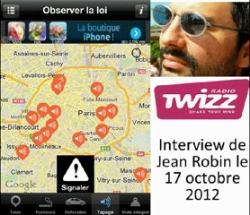 Jean Robin interviewé sur Twizz, radio belge, pour Observer la loi