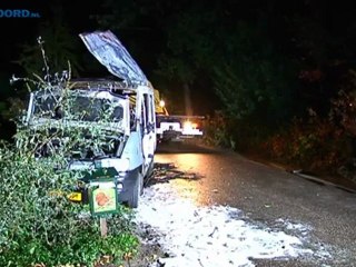 Vier gewonden bij ontploffing bestelbus in Bellingwolde - RTV Noord