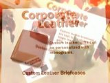 Custom Leather Briefcases with Logo for Awards or Incentives
