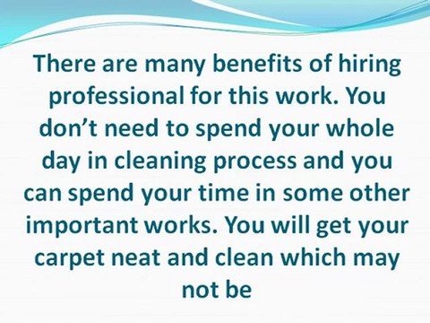 Various services Offered by Carpet Cleaning Companies
