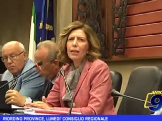 Riordino Province, lunedì Consiglio Regionale